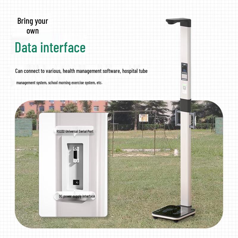 Meilen Smart Body Composition Scale with Ultrasonic Height Measurement and Thermal Printer