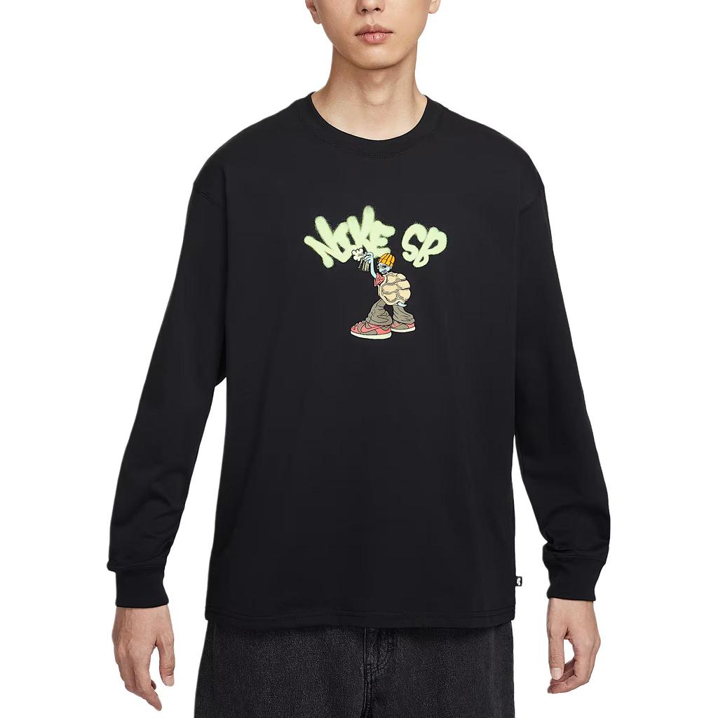 Nike SB T Shirts Men's Black Crew Neck Moderate II5313-010