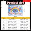 2D Background Cloth 1pc Rainbow Unicorn Theme Birthday Party Background Cloth Polyester Background Decorative Banner