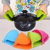 Silicone Heat-Resistant Mini Oven Mitts Anti-Scalding Non-Slip Finger Gloves for Kitchen Use