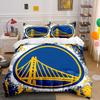 Golden Bridge Blue Yellow Art Bedding Duvet Cover Set Duvet Cover Pillowcases  (1*Duvet Cover 2*Pillowcases, without duvet insert)