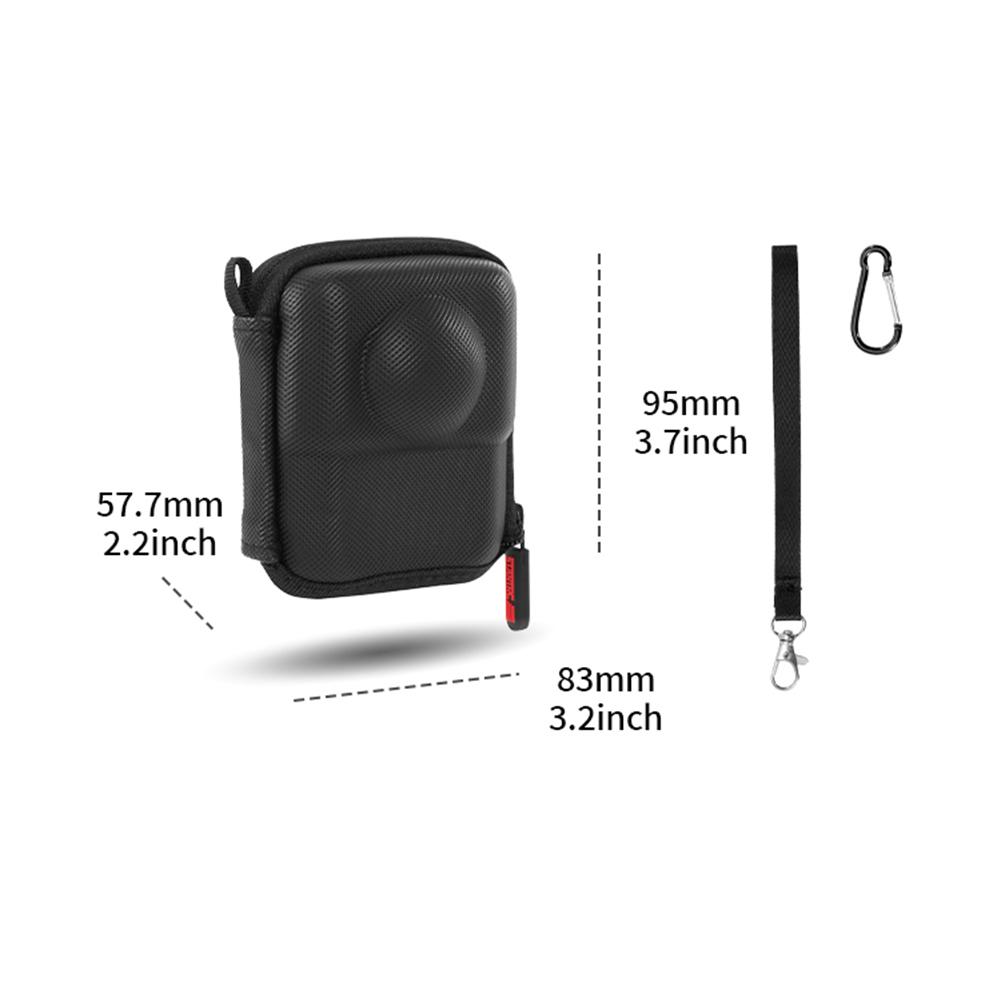 For DJI Osmo 360 PU Protective Box Wear Resist Small Camera Storage Bag Anti-Scratch Camera Carrying Case Camera Accessories