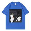 Beer Cat Buddy Funny Meme Tshirt Unisex Unisex Fashion Vintage Short Sleeve T Shirt Summer Casual Loose Cotton Tshirts Streetwear