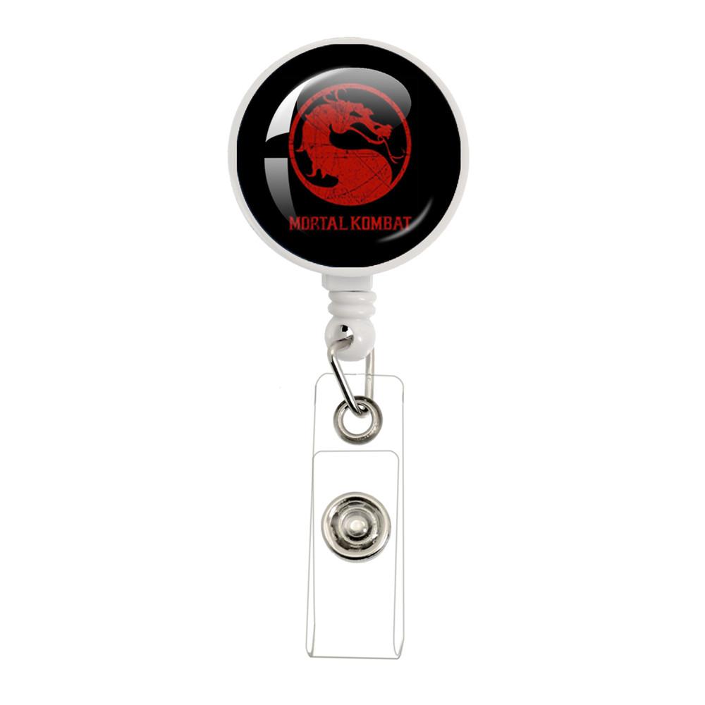 Новые игры Mortal Kombat Выдвижной бейдж-катушка Держатель для ID-карты, бейджа с именем, карты сотрудника Аксессуары Подарки