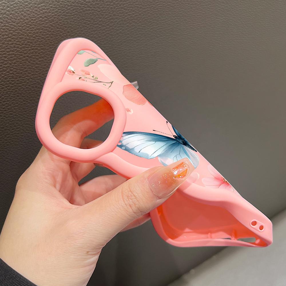 Painted Pattern Big Wave Edge Soft Silicone Material Macaron Phone Case Shockproof Protective Rubber Casing for OnePlus Vivo Motorola Moto