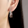 Серьги Orstarry из серебра S925, модные плетеные серьги-дуги для женщин, подарок на вечеринку, день рождения, серебряные украшения