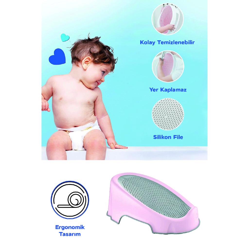 Мягкая детская ванна для детского питания, стиральная ванна с силиконовым сетчатым сиденьем для детской ванны