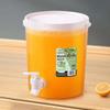 Plastic Cold Kettle Household Fruit Drink Cola Container Beer Barrel Large-capacity Food Storage Box with Faucet Herbal Teapot Water Bottle Cup Pots
