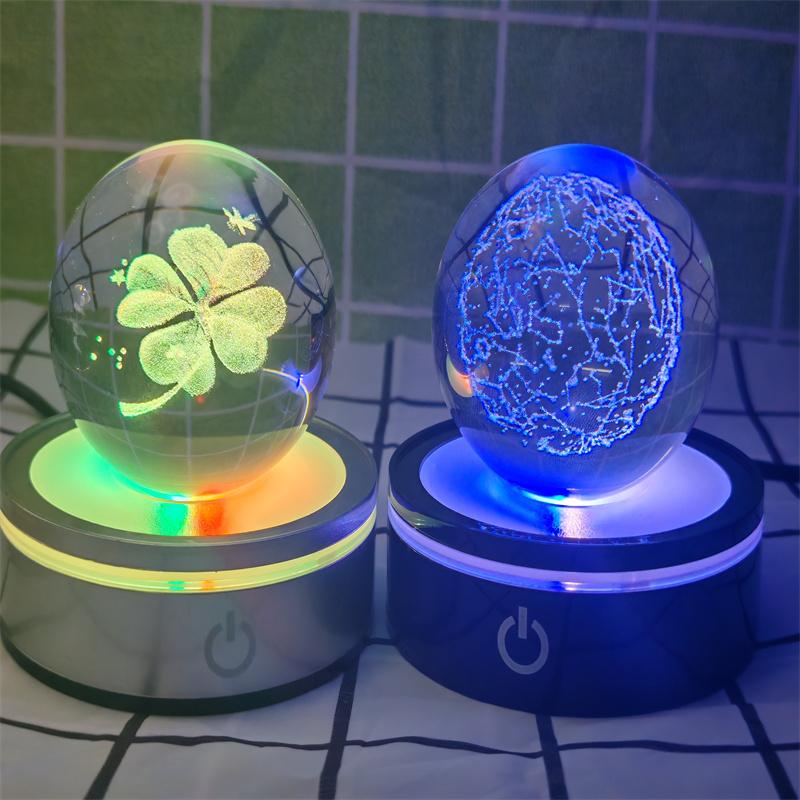 Солнечная система 3d хрустальный шар Хрустальный глобус Лазерная резка Хрустальный шар с шаровой подставкой Декоративные сферы планет Галактика Подарок на день рождения Украшения