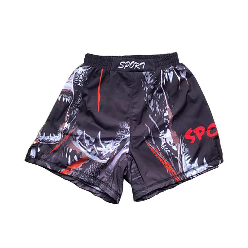ММА детские боксерские шорты для подростков, быстросохнущие шорты для кикбоксинга, штаны для борьбы, трусы для борьбы с тигром, тайским боксом, кикбоксингом Bjj