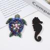 3D Beaded Patches Seahorse DIY Sewing Accessories  For DIY Craft & Cloth Decoration