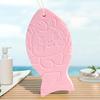 1/4Pcs Exfoliating Bath Sponge 3D Ultra Soft Body Scrubber Sponge Fish Shape Dead Skin Remover Reusable Bath Scrubber with Lanyard