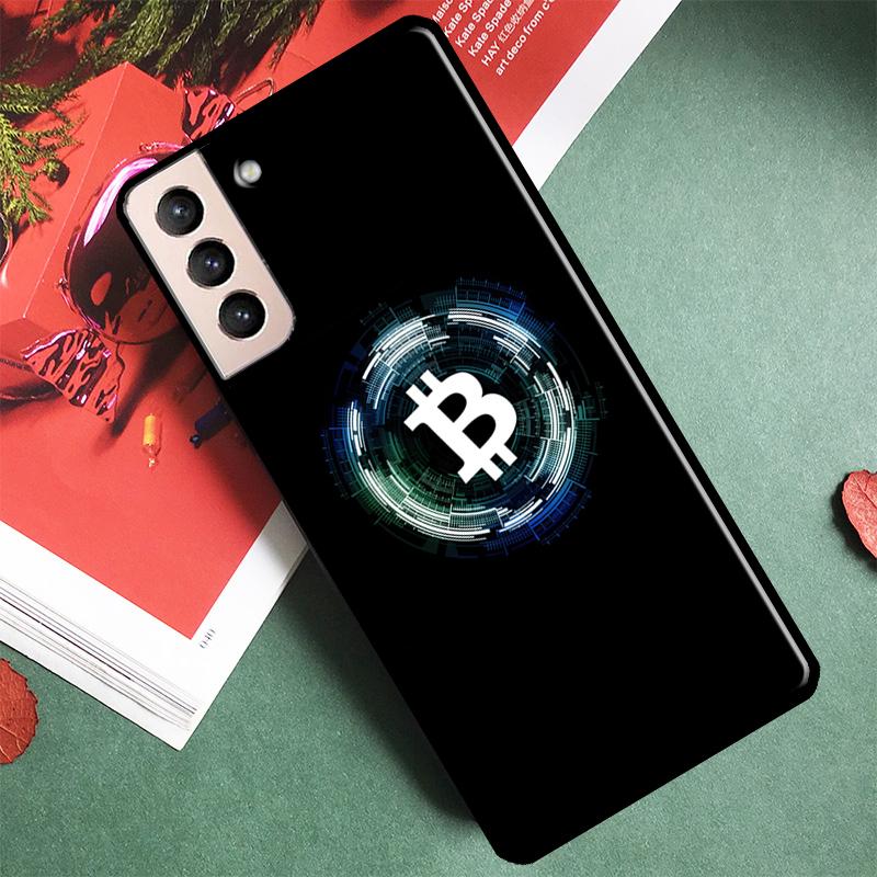 Чехол для телефона Bitcoin для Samsung Galaxy S24 S25 Ultra S9 S10 S20 FE S21 S22 S23 Ultra Plus Задняя крышка