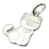 [N3976] - Silver 'Kitten' Pendant (rhodium-plated)