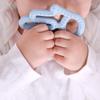 Silicone Teether for Babies Mom's Hand Toy Blue MinikOiOi 1 pc.