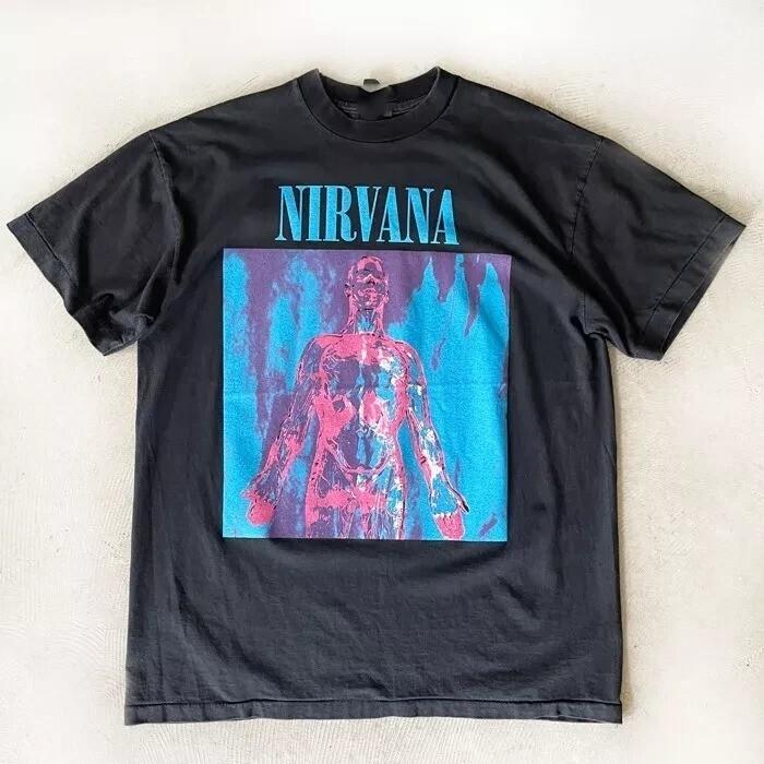 Nirvana sliver Black 90s T shirt Size S5XL