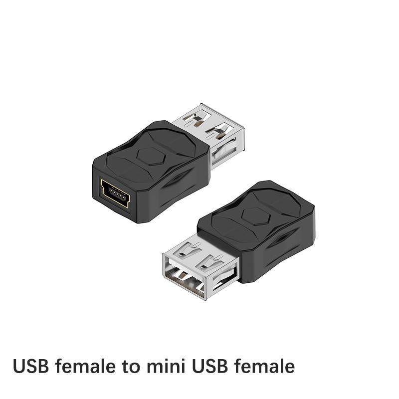 Адаптер USB-Micro-USB Mini-USB, двухсторонний преобразователь, поддержка зарядки, синхронизации данных, разъем 480 Мбит/с, двухсторонний адаптер F19E
