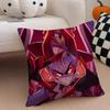 Edgy Musical Quirky Animate HHazbin Hotel Cushion Cover Throw Pillow Cover Hidden Button Durable Polyester Chair Cushion