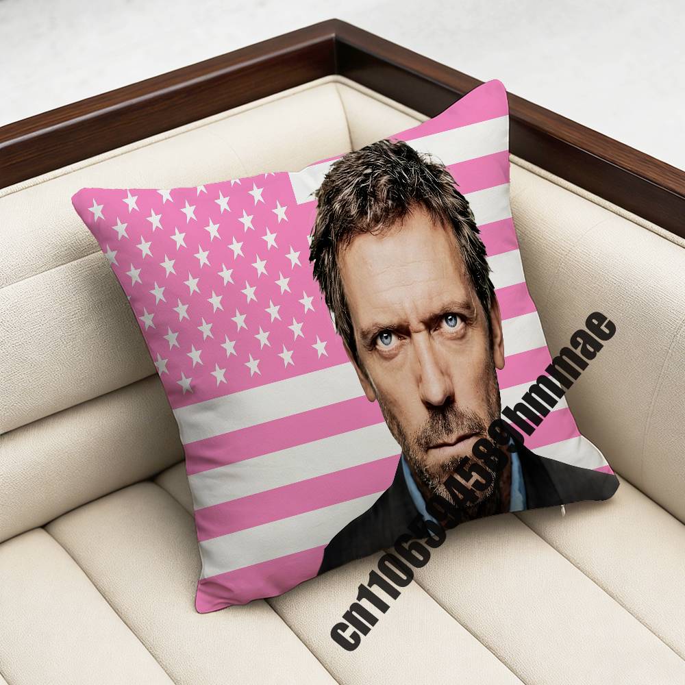 For American Flag Lgbt Gay H-House Md Malpractice Throw Pillow Case Sham 45X45Cm 40X40Cm Square Car Pillowcase Pad Cushion Cover