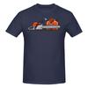 Chainsaw And A Combi Fuel Can Skinfriendly Tshirt Retro Street Embroidery Basic Tee