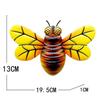 Металлическая пчела, настенное искусство, подвесные скульптуры, украшения для дома, заднего двора, сада, железное искусство, пчела, украшение для дома и улицы, статуя