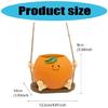 Creative Multifunctional Orange Swing Planter Pot With Swing Feature Suitable for Kids Entertainment and Home Gardening