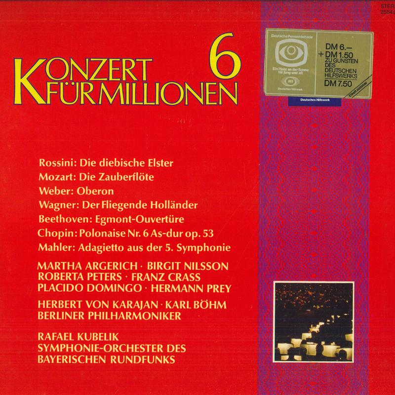 LP Record VARIOUS Konzert Fur Millionen 6 2554003 DEUTSCHE GRAMM 1971 Germany Classical Used