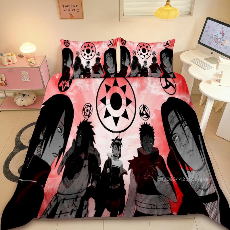 Пододеяльник Наруто Узумаки Наруто Мультяшный Аниме Украшение Комнаты Спальни Детский Подарок Размер Односпальный Двуспальный Настраиваемый