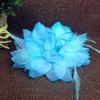 Fascinator Corsage 1X Flower Feather Brooch Wedding Ball Head Hair Clip