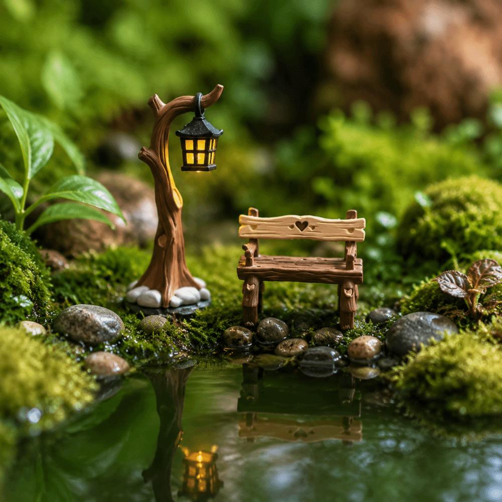 Декоративные ornaments для микро-ландшафта Ретро Миниатюрный настольный ornament Декор для стола