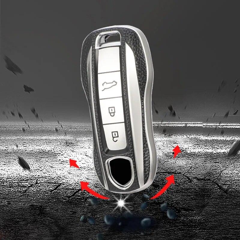 Чехол для автомобильного смарт-ключа, чехол-держатель для Porsche Cayenne 958 911 Lepin 996 Macan Panamera 997 944 924 987 987 Gt3 Cayman 987