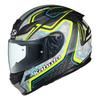 OGK Kabuto SHUMA FROZE Motorcycle Flat 2087127 Helmet, Black/Yellow, Small,