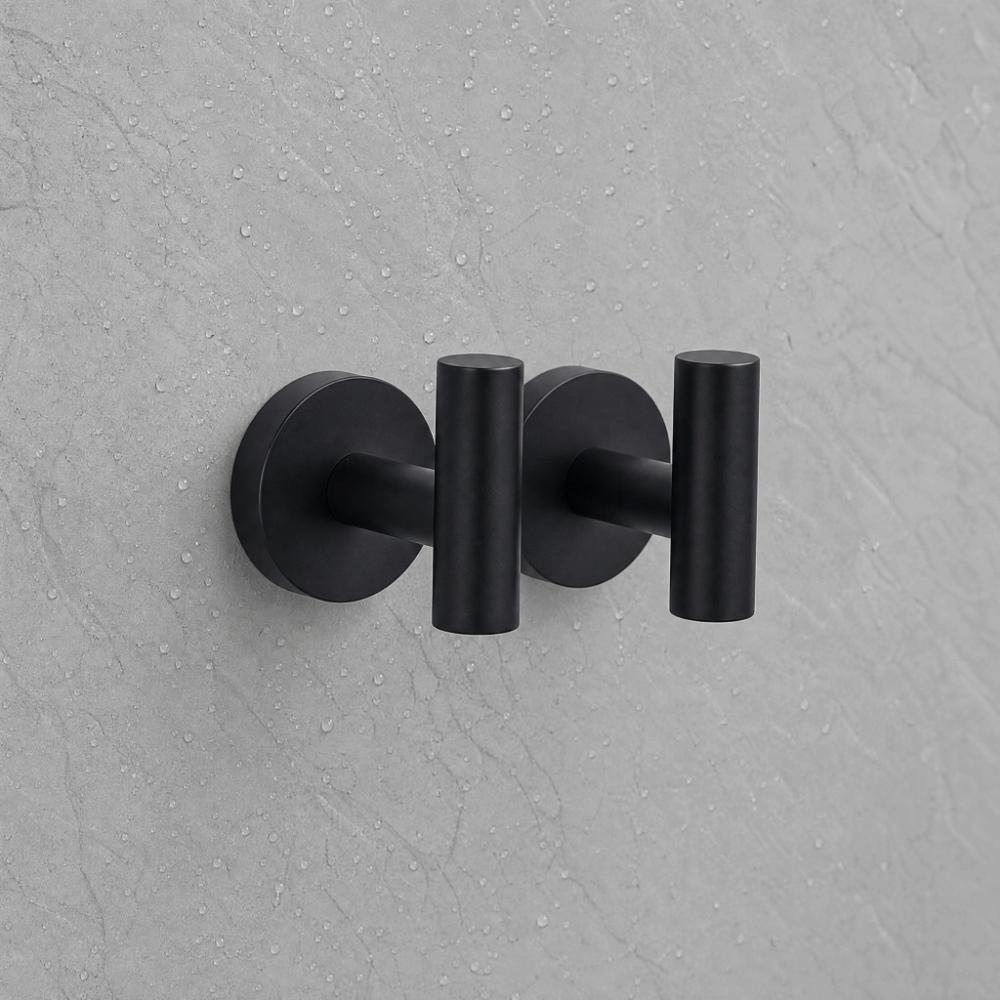2 PCS Stainless Steel Towel Hook Compact Design Coat Hook Robe Hook Bathroom Kitchen Garage Closet