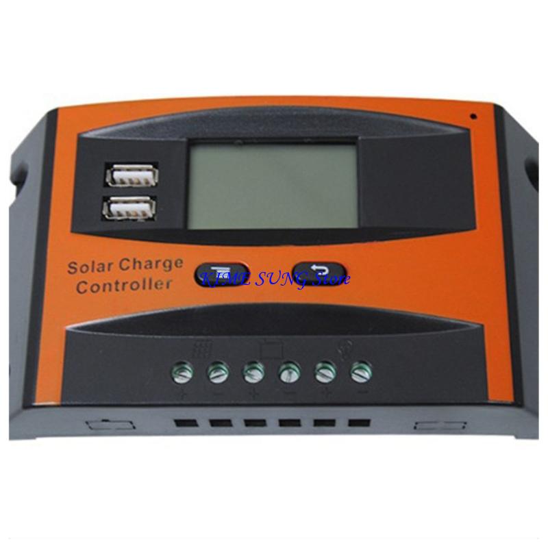 Контроллер солнечной панели L5BD 20A 12V 24V С двойными USB-портами Высокоэффективный ЖК-дисплей Функция Регулятор аккумулятора