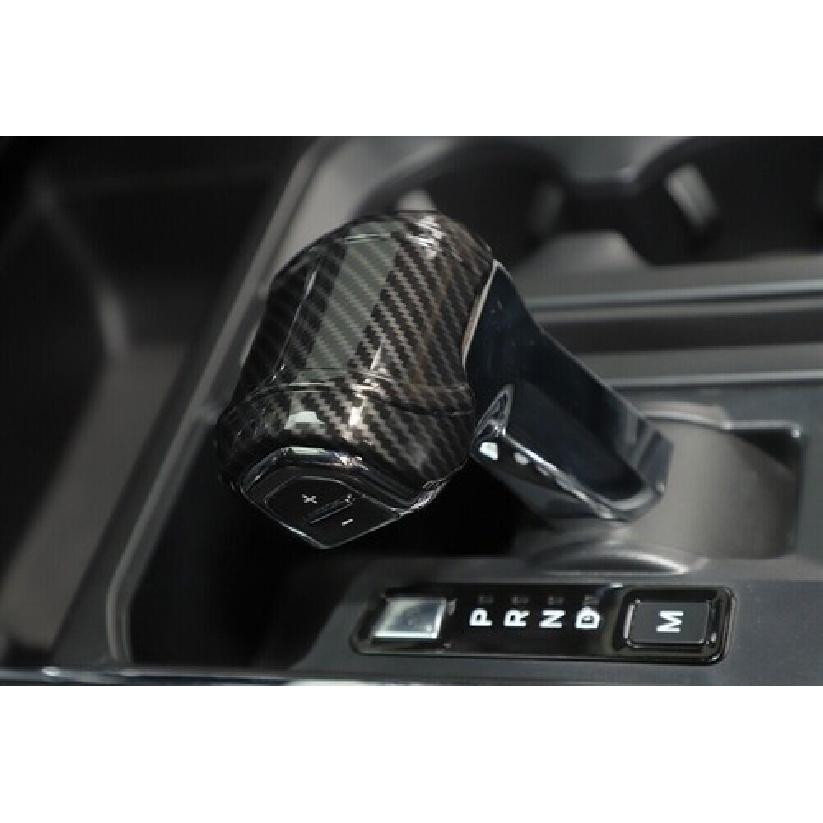 Carbon Fiber Gear Shift Head Knob Cover Trim Accessories For Ford F150 -