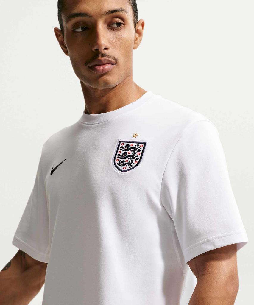 Nike Англия Основная футболка для футбола Dry-Fit M - Белый:Обсидиан / Ib6228-100