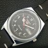 VINTAGE REFURBISHED SEIKO 5 AUTOMATIC 6309A JAPAN MENS BLACK WATCH a442576-1