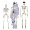 40/90 см Хэллоуин Скелет Сустав для Дома с привидениями Кладбище Хэллоуин Ужас Украшение Регулируемый Скелет Всего Тела Пояс Декор