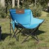VidaXL Camping Chair with Pocket Foldable Set of 2 Bright Blue, Folding Camping Chair, Folding Outdoor Chair, Chair 366553