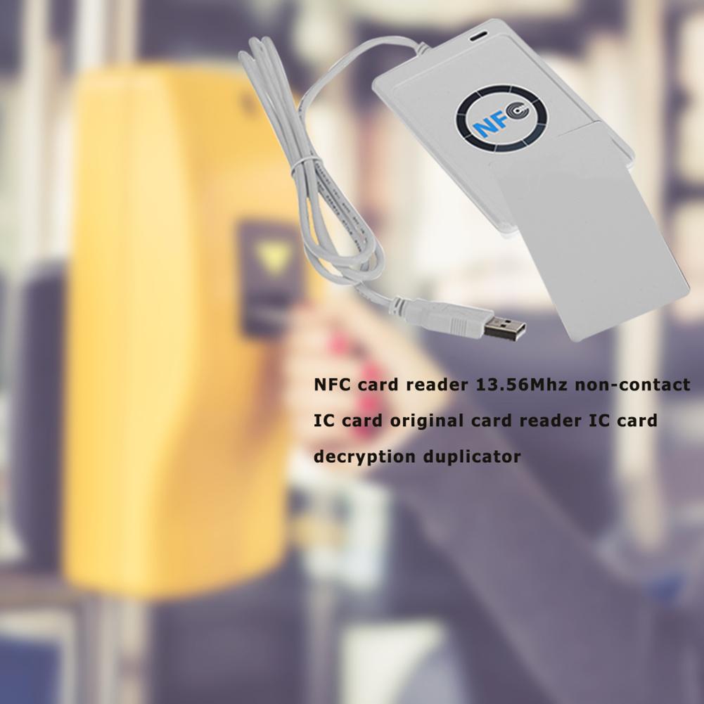 ACR122U NFC Считыватель Записывающее устройство USB Устройство Plug and Play Бесконтактный считыватель смарт-карт для контроля доступа Электронная продажа билетов