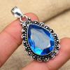 Танзанит драгоценный камень стерлингового серебра 925 пробы ювелирные изделия ручной работы кулон для свадебного подарка