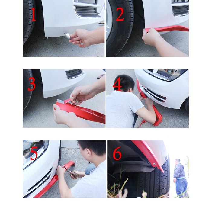 Универсальный автомобильный передний бампер для губ, резиновый сплиттер из углеродного волокна, спойлер на подбородок, боковая юбка, резиновая защита от царапин, комплект кузова