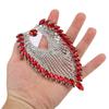 2pcs Hollow Design Rhinestone Shoulder Epaulettes AB Colored Horse Eye Rhinestones  DIY Clothes