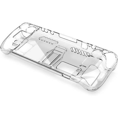 Прозрачный жесткий ПК-чехол Steam Deck OLED для консоли, защитный чехол, разделенный корпус, кристалл, устойчивый к царапинам, с подставкой
