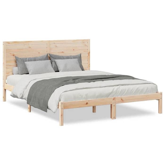 VidaXL Cadre de lit extra long sans matelas 160x210 cm bois massif 3309301