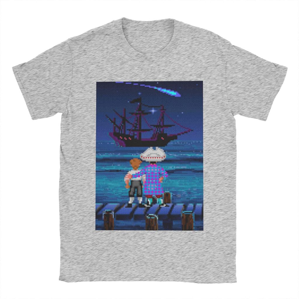 Monkey Island Guybrush and Stan Tee Shirt for Men Women Fashion T Shirts 100% Cotton Clothing