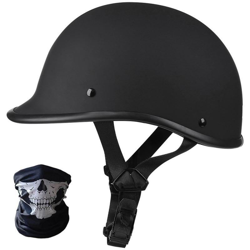 Vintage Open Face Motorcycle Helmet Men Women Retro Half Electric Scooter ABS Safety