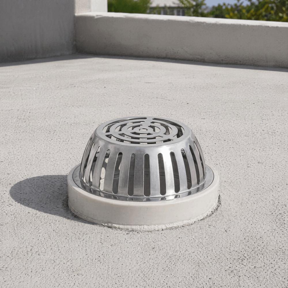 304 Stainless Steel Floor Drain Cover Dome Design Drain Cover Downspout Strainer Parking Lot