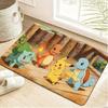 Cute Snorlax Sleeping with Teddy Bears & Star Lights Print Doormat Non-Slip Absorbent Floor Mat for Indoor Entrance