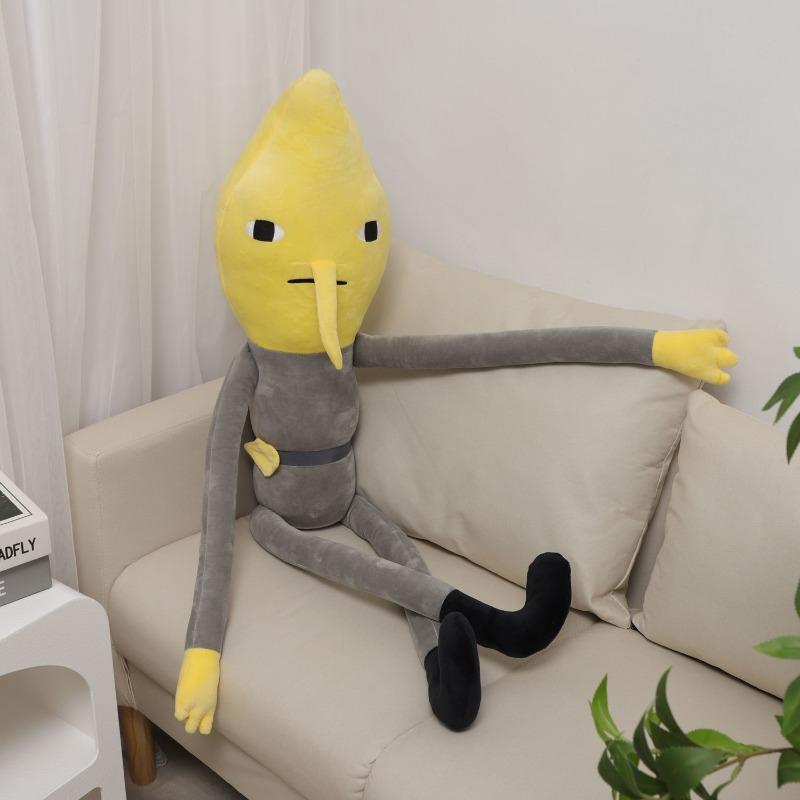 Warner Bros. Adventure Time Lemongrab Anime Merchandise Cartoon Cute Doll Pillow Creative Personalized Quirky Plush Toy Gift